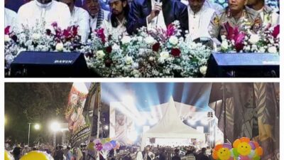 Ribuan Jamaah Hadiri Sosialisasi Cukai dan Sholawat Habib Syech Assegaf